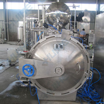 海外客戶殺菌鍋側面圖